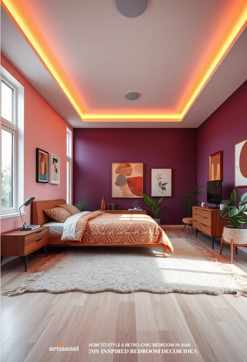 70s-Inspired Retro Bedroom Decor Ideas in 2025