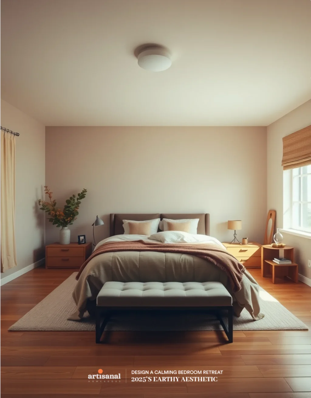 2025’s Earthy Aesthetic: How to Design a Calming Bedroom Retreat