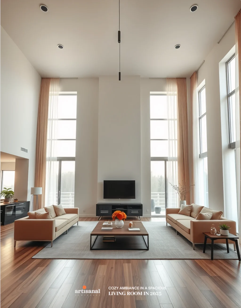 How to Create Cozy Ambiance in a Spacious Living Room 2025