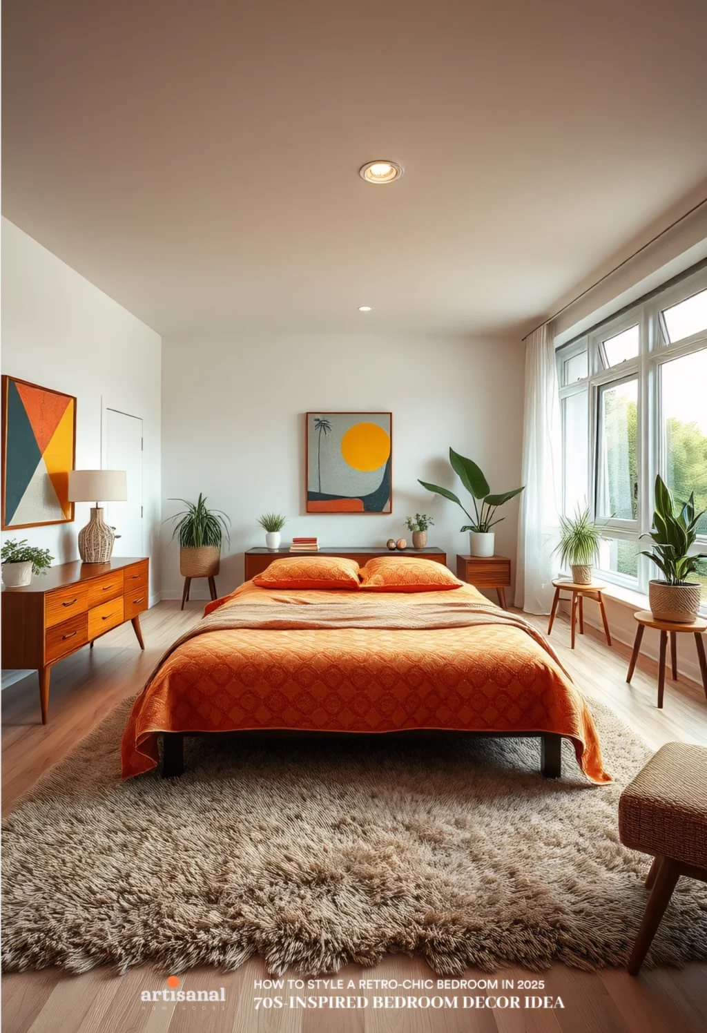 70s-Inspired Retro Bedroom Decor Ideas in 2025