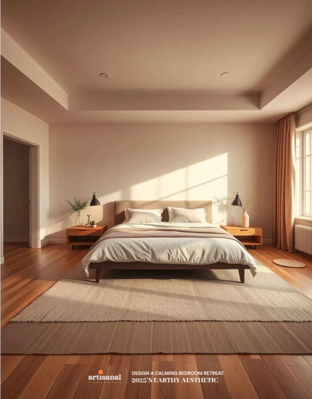 2025’s Earthy Aesthetic: How to Design a Calming Bedroom Retreat