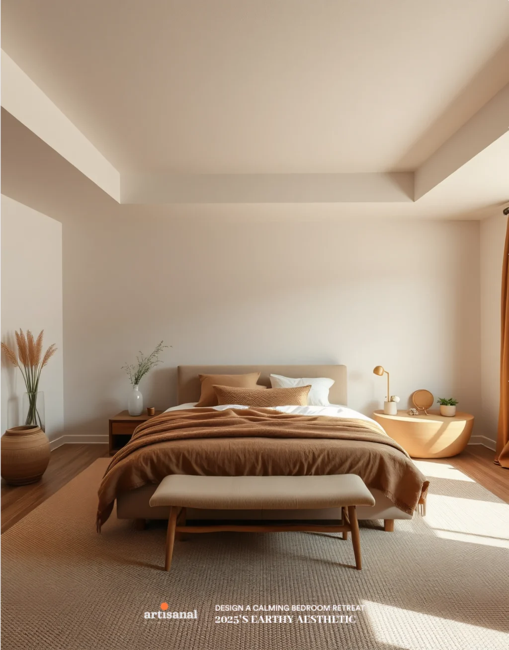 2025’s Earthy Aesthetic: How to Design a Calming Bedroom Retreat