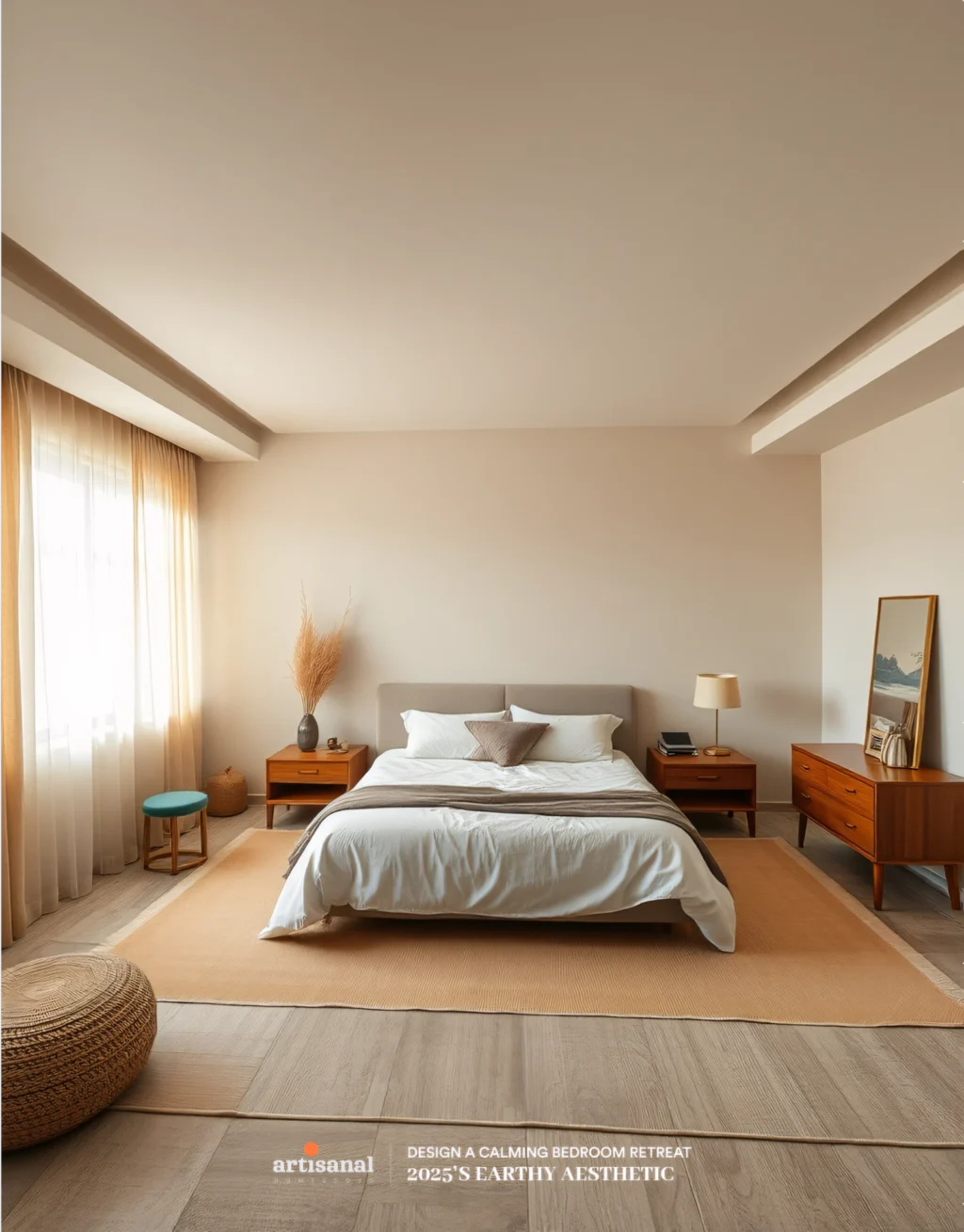 2025’s Earthy Aesthetic: How to Design a Calming Bedroom Retreat