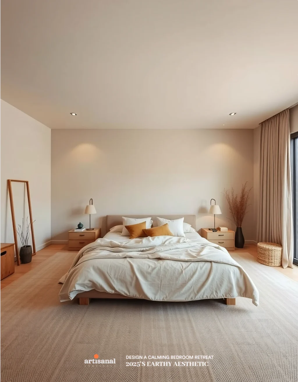 2025’s Earthy Aesthetic: How to Design a Calming Bedroom Retreat