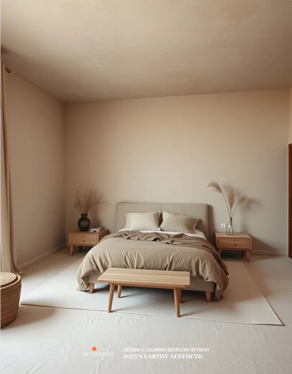 2025’s Earthy Aesthetic: How to Design a Calming Bedroom Retreat