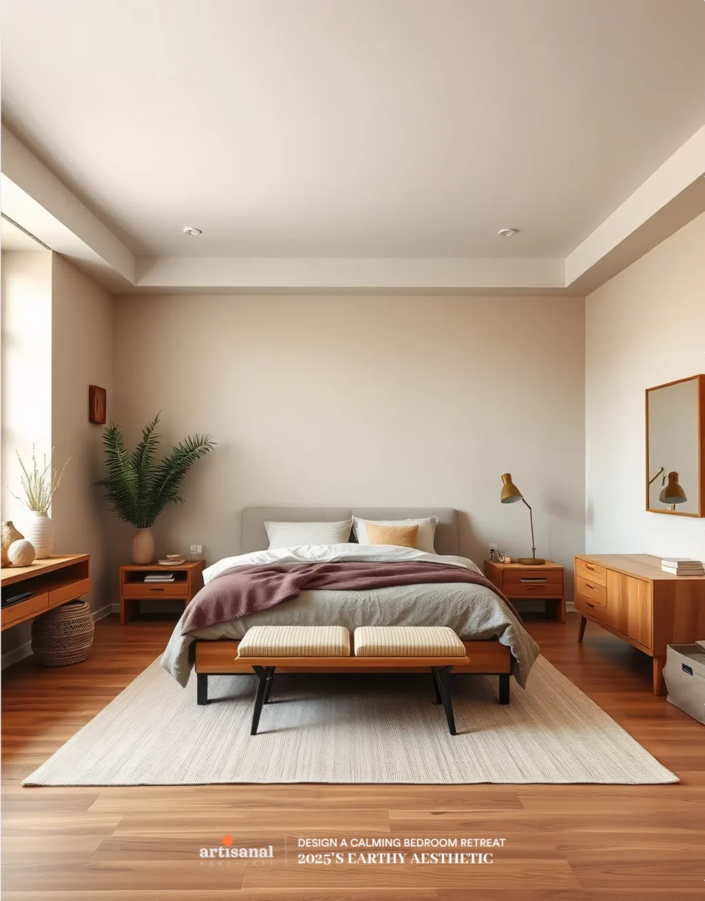 2025’s Earthy Aesthetic: How to Design a Calming Bedroom Retreat