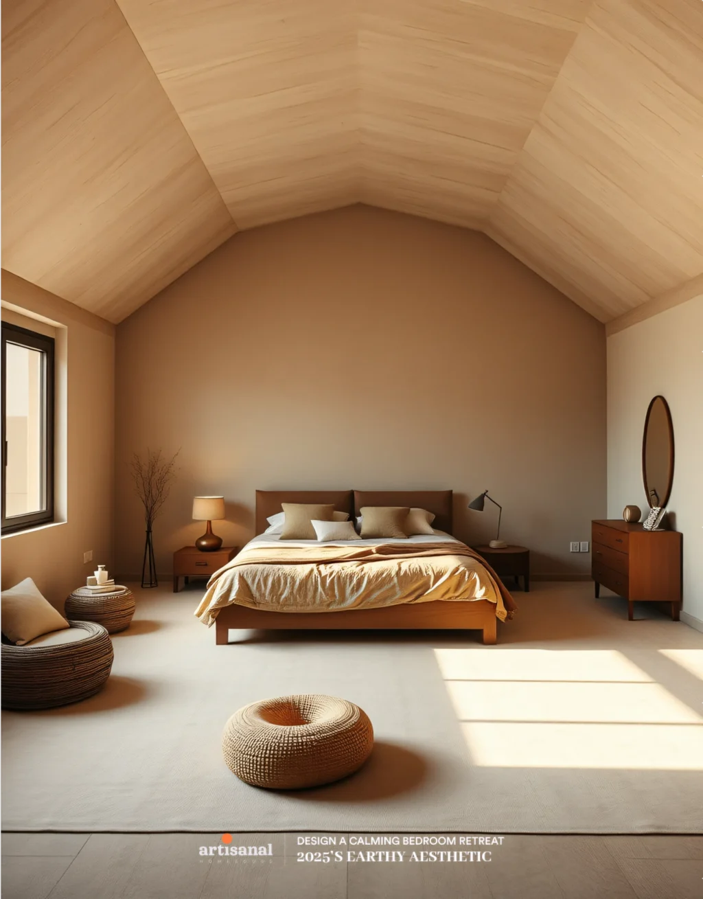 2025’s Earthy Aesthetic: How to Design a Calming Bedroom Retreat