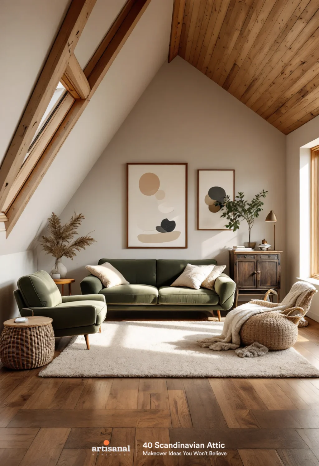 How I Transformed My Attic into a Cozy Scandinavian Living Space (And You Can Too! 🌿✨)