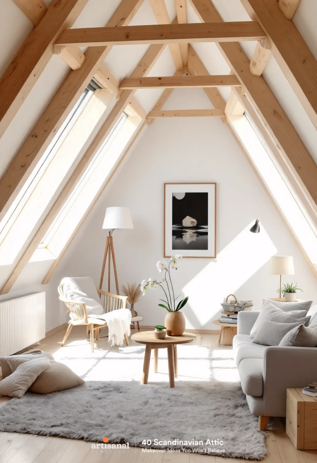 How I Transformed My Attic into a Cozy Scandinavian Living Space (And You Can Too! 🌿✨)