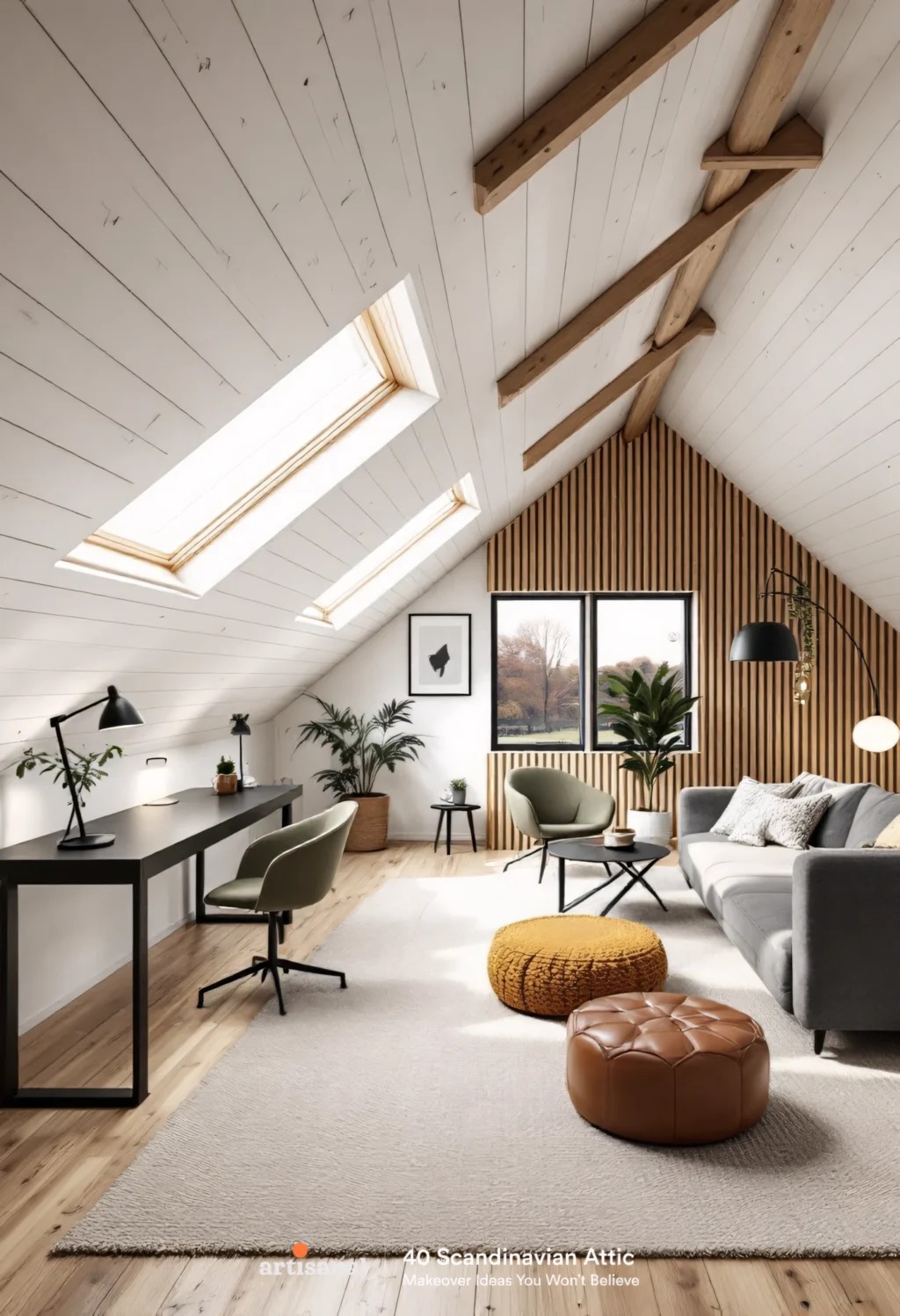 How I Transformed My Attic into a Cozy Scandinavian Living Space (And You Can Too! 🌿✨)