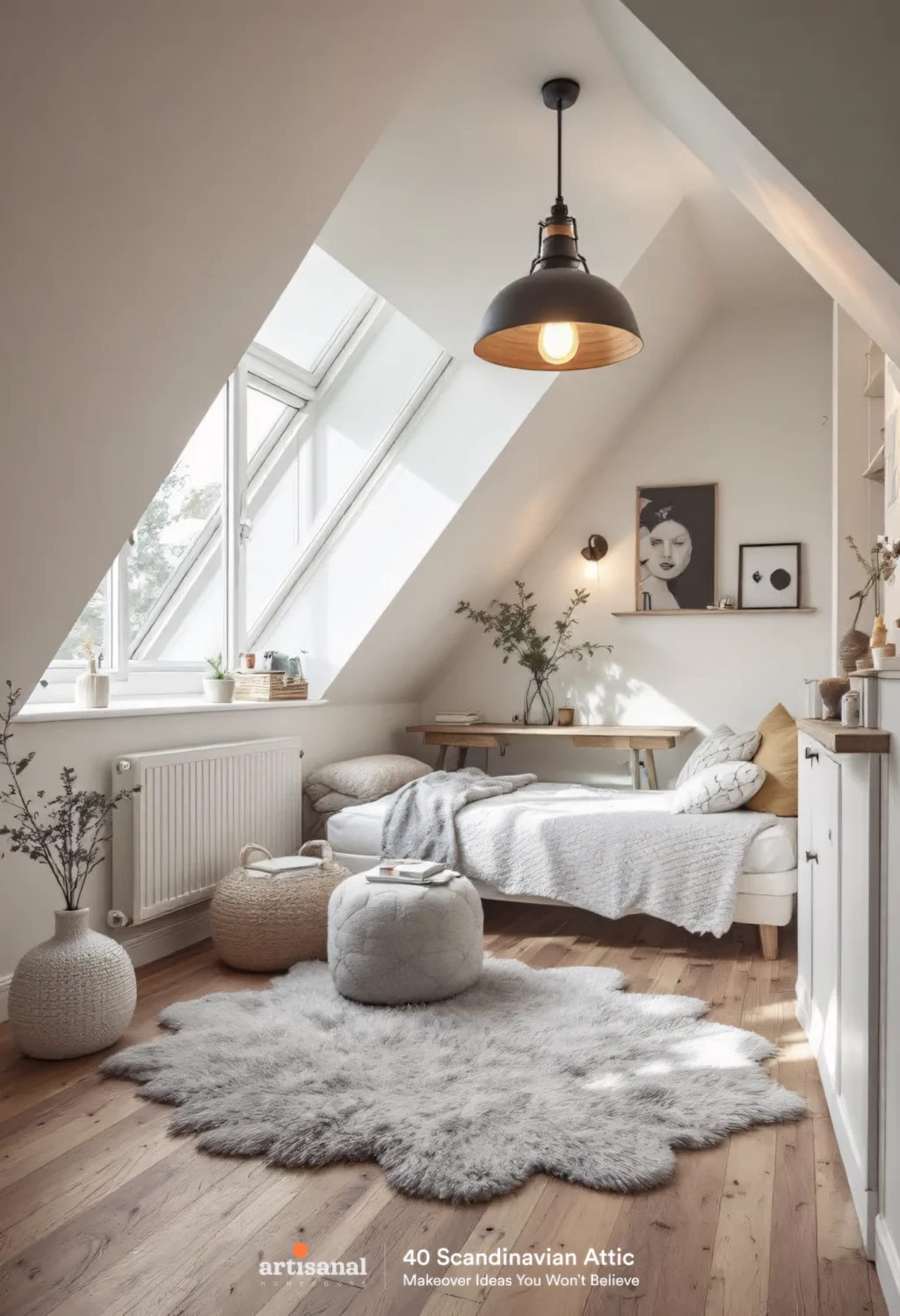 How I Transformed My Attic into a Cozy Scandinavian Living Space (And You Can Too! 🌿✨)