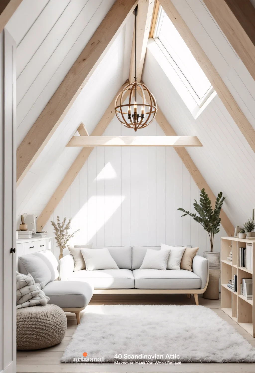 How I Transformed My Attic into a Cozy Scandinavian Living Space (And You Can Too! 🌿✨)