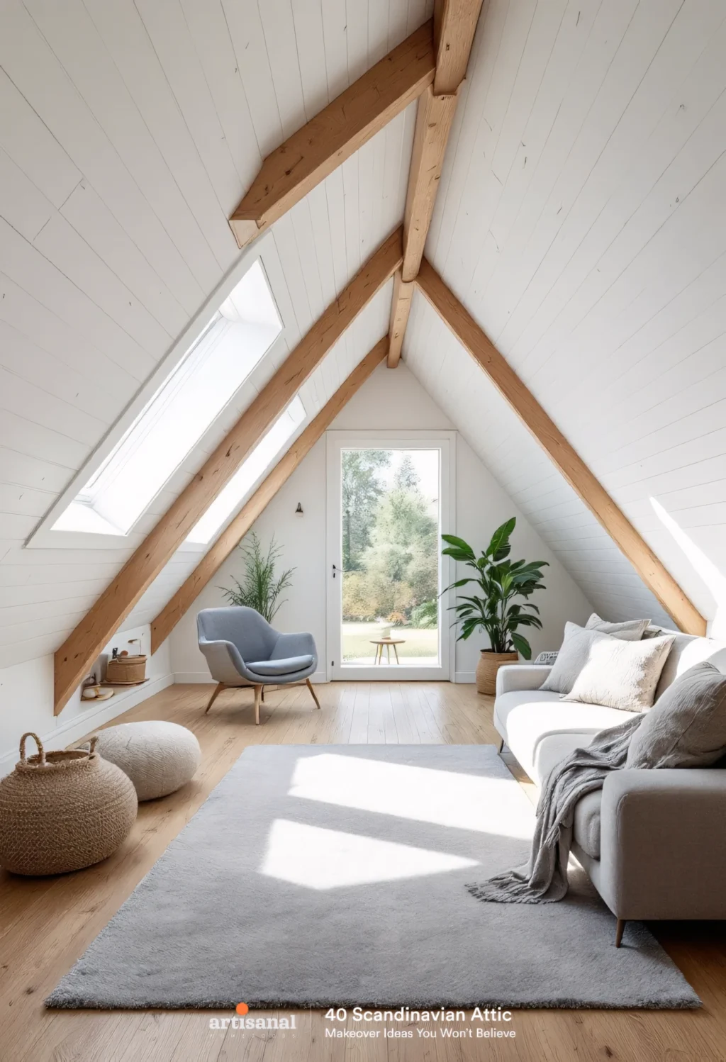 How I Transformed My Attic into a Cozy Scandinavian Living Space (And You Can Too! 🌿✨)