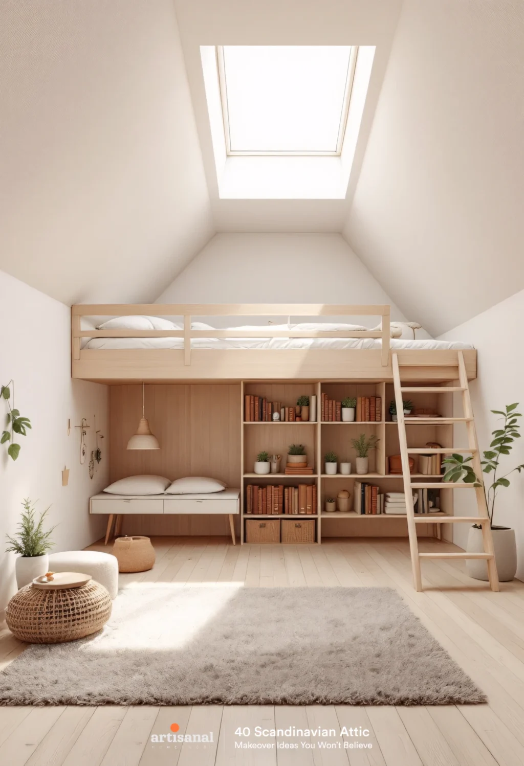 How I Transformed My Attic into a Cozy Scandinavian Living Space (And You Can Too! 🌿✨)