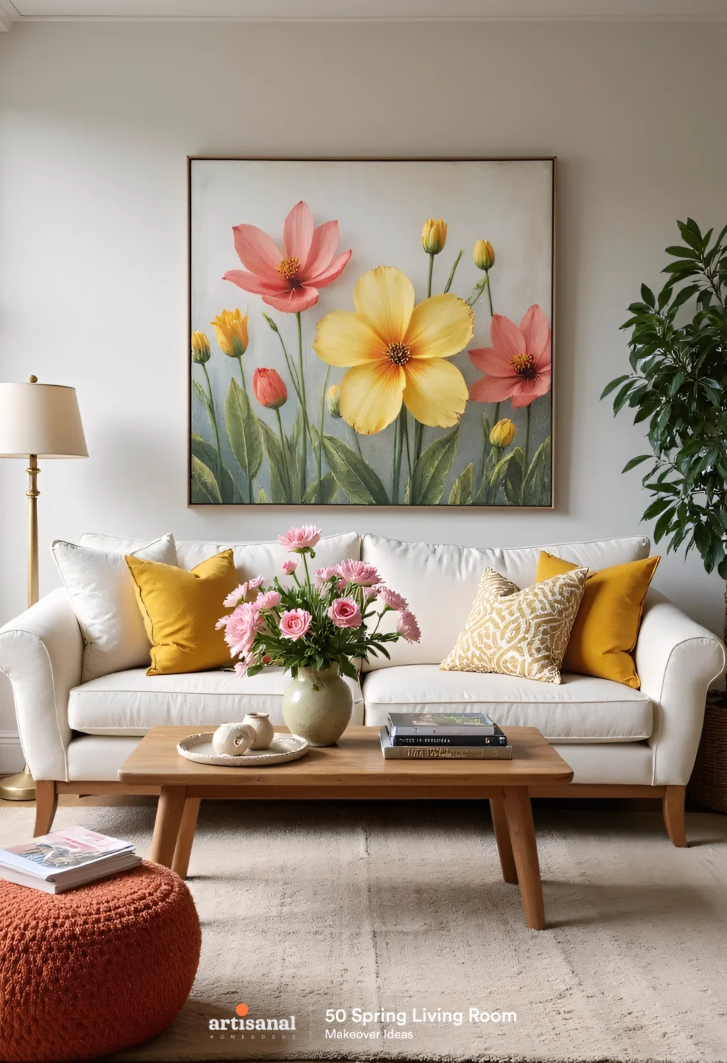 Budget-Friendly Spring Living Room Decor: 50 Ideas