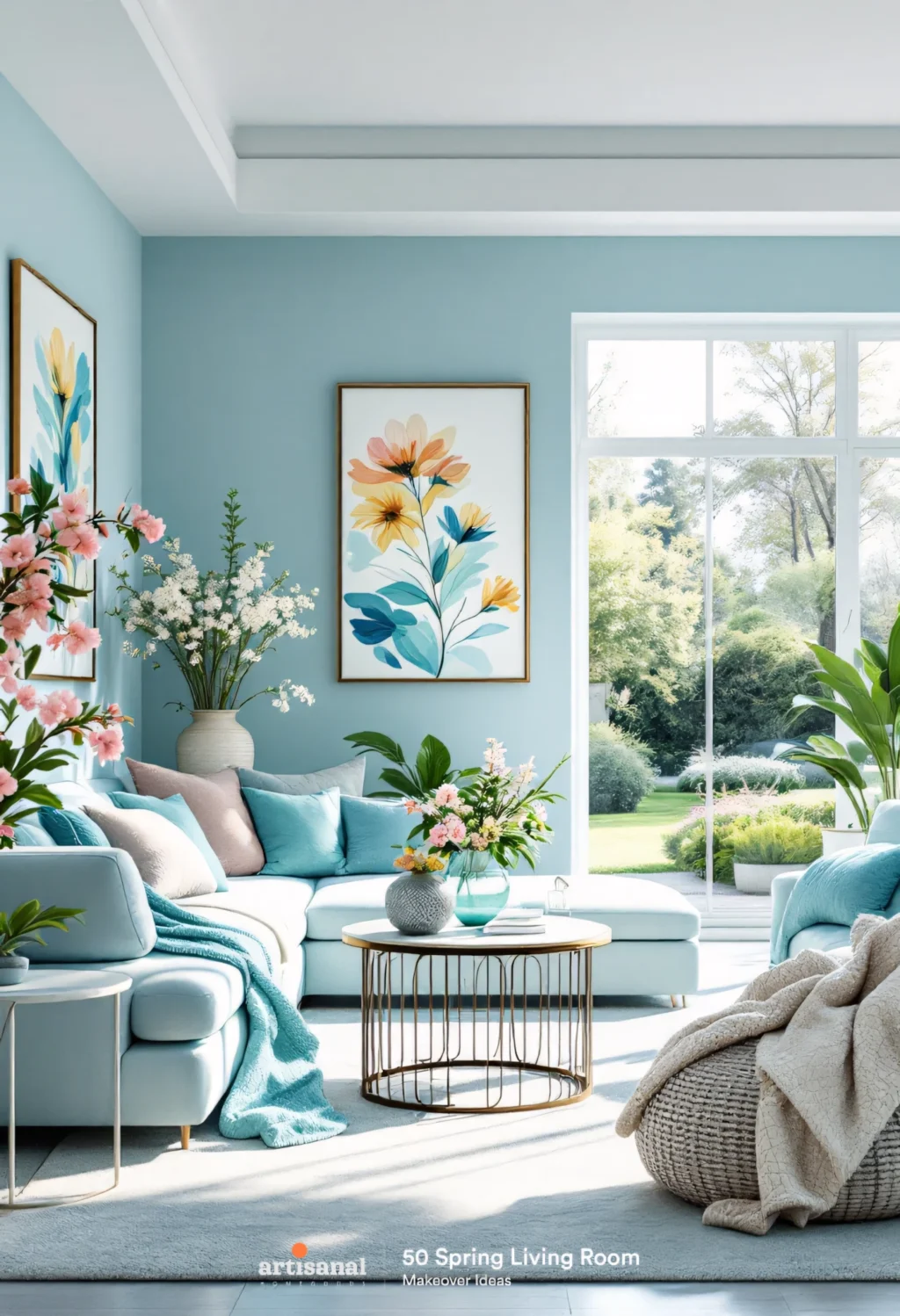 Budget-Friendly Spring Living Room Decor: 50 Ideas