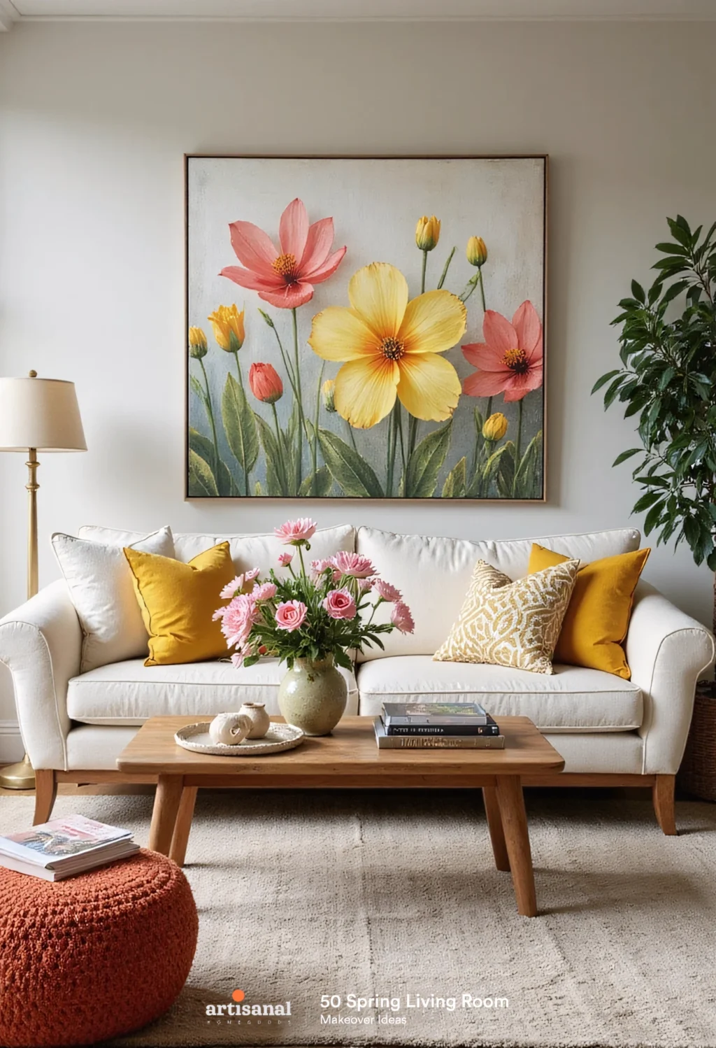 Budget-Friendly Spring Living Room Decor: 50 Ideas
