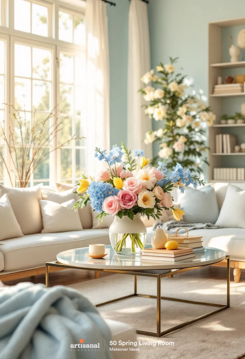 Budget-Friendly Spring Living Room Decor: 50 Ideas