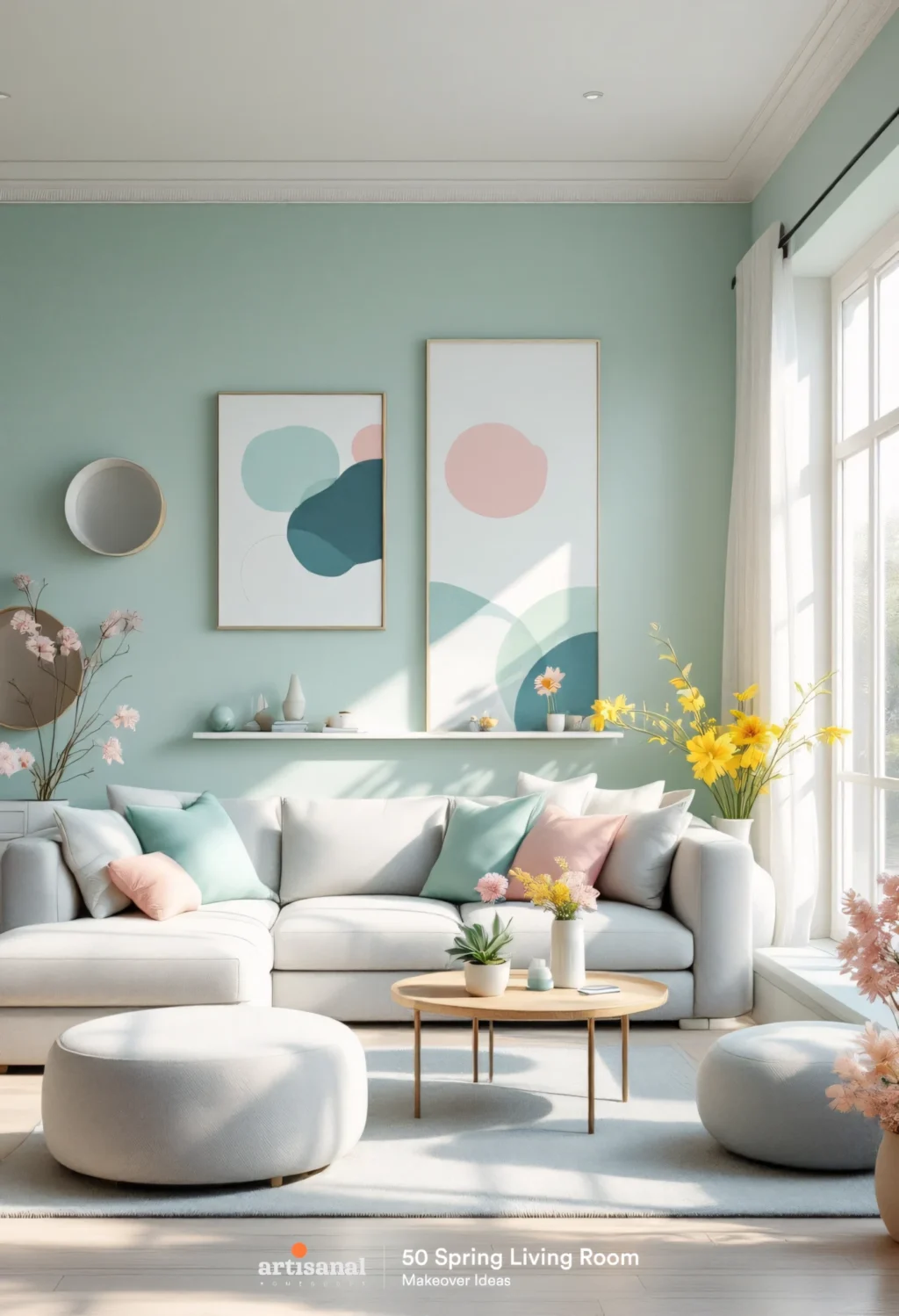 Budget-Friendly Spring Living Room Decor: 50 Ideas