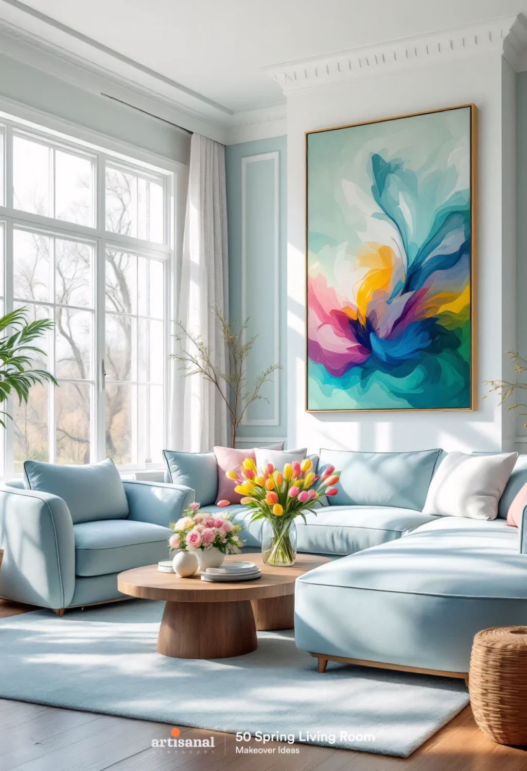 Budget-Friendly Spring Living Room Decor: 50 Ideas