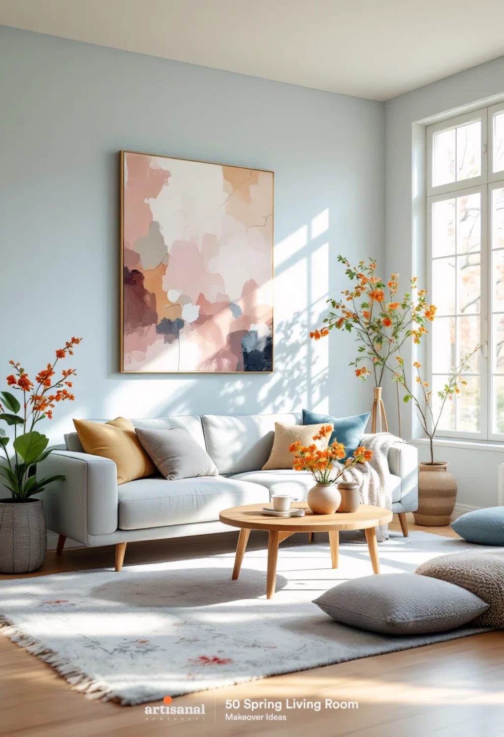 Budget-Friendly Spring Living Room Decor: 50 Ideas